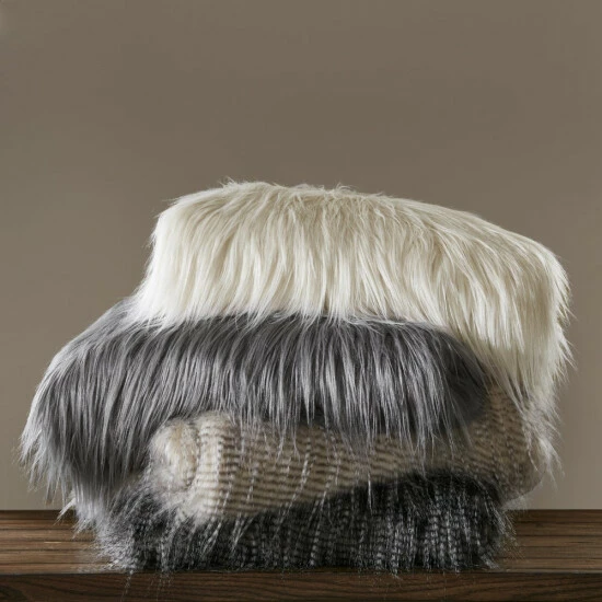 Best Pirce 😍 Madison Park Adelaide Luxury Faux Fur Year Round Premium Throw Natural 🥰 4 Best Pirce 😍 Madison Park Adelaide Luxury Faux Fur Year Round Premium Throw Natural 🥰 - Image 2
