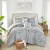 Top 10 ❤️ Madison Park Elm Gray 5 Piece Faux Linen Jacquard Comforter Set 😀 -Madison Park Sales unnamed file 2737