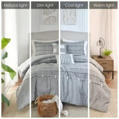 Top 10 ❤️ Madison Park Elm Gray 5 Piece Faux Linen Jacquard Comforter Set 😀 -Madison Park Sales unnamed file 2741