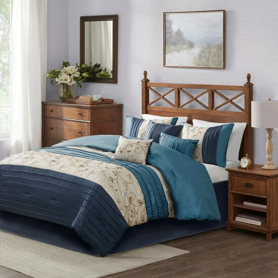 Best Sale ๐ Madison Park Belle Navy Comforter Set ๐ 4 Best Sale ๐ Madison Park Belle Navy Comforter Set ๐ - Image 2