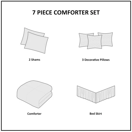 Best Sale ๐ Madison Park Belle Navy Comforter Set ๐ 7 Best Sale ๐ Madison Park Belle Navy Comforter Set ๐ - Image 5