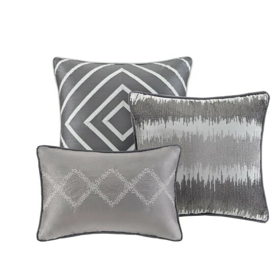 Cheapest ๐ Madison Park Crawford Grey Jacquard 7-piece Comforter Set โค๏ธ 8 Cheapest ๐ Madison Park Crawford Grey Jacquard 7-piece Comforter Set โค๏ธ - Image 6