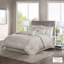 Best Pirce ✨ Madison Park Nowell 7-piece Marble Pattern Cotton Sateen Comforter Set Grey ⌛ -Madison Park Sales unnamed file 2865