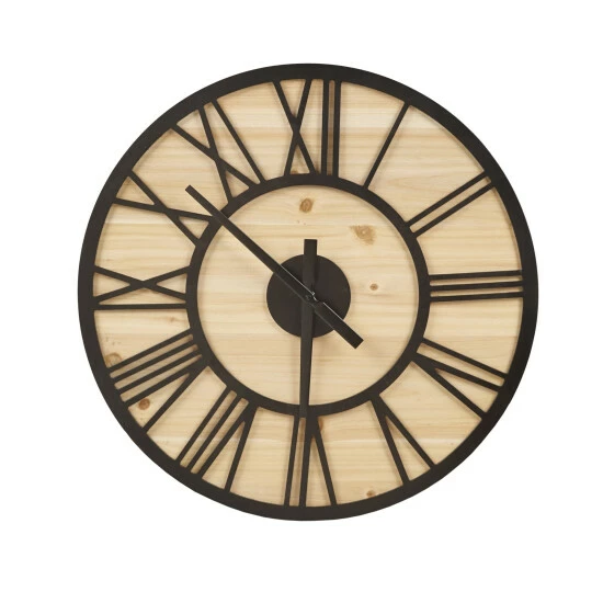 Promo 😉 Madison Park Mason Wall Clock Natural/black 😍 5 Promo 😉 Madison Park Mason Wall Clock Natural/black 😍 - Image 3