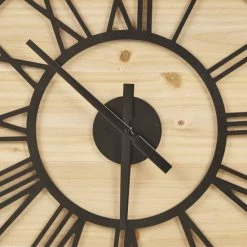 Promo 😉 Madison Park Mason Wall Clock Natural/black 😍 16 Promo 😉 Madison Park Mason Wall Clock Natural/black 😍 -Madison Park Sales unnamed file 2876