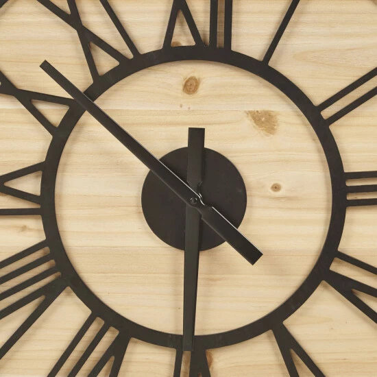 Promo 😉 Madison Park Mason Wall Clock Natural/black 😍 7 Promo 😉 Madison Park Mason Wall Clock Natural/black 😍 - Image 5
