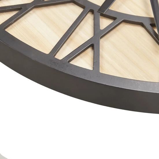 Promo 😉 Madison Park Mason Wall Clock Natural/black 😍 8 Promo 😉 Madison Park Mason Wall Clock Natural/black 😍 - Image 6
