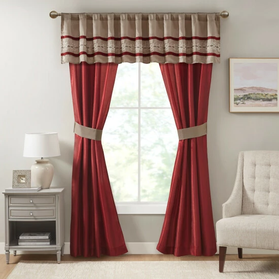 New 🔔 Madison Park Essentials Katarina 24-Piece Complete Bedroom Set (Window Panels And Sheet Set Included) Purple 🛒 8 New 🔔 Madison Park Essentials Katarina 24-Piece Complete Bedroom Set (Window Panels And Sheet Set Included) Purple 🛒 - Image 6