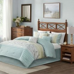 Best Pirce 😉 Madison Park Belle Aqua 7 Piece Embroidered Comforter Set ⌛ -Madison Park Sales unnamed file 2898