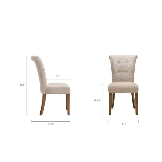 Flash Sale ๐ Madison Park Weldon Cream Dining Chair (Set Of 2) ๐งจ 9 Flash Sale ๐ Madison Park Weldon Cream Dining Chair (Set Of 2) ๐งจ - Image 7