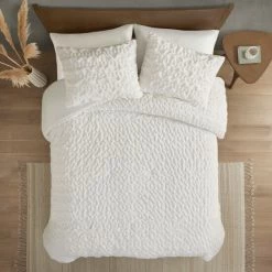 Best deal ✨ Madison Park Dakota Ruched Faux Fur Down Alternative Comforter Set Ivory 🌟 -Madison Park Sales unnamed file 2985