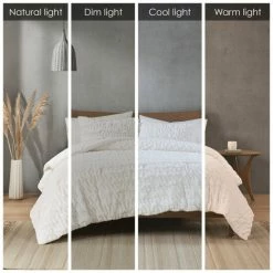 Best deal ✨ Madison Park Dakota Ruched Faux Fur Down Alternative Comforter Set Ivory 🌟 -Madison Park Sales unnamed file 2986