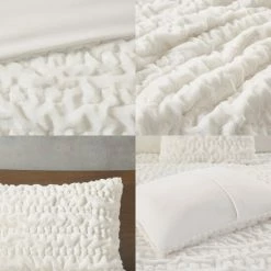 Best deal ✨ Madison Park Dakota Ruched Faux Fur Down Alternative Comforter Set Ivory 🌟 -Madison Park Sales unnamed file 2989