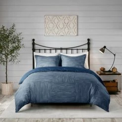 Wholesale ✔️ Madison Park Clayton Printed Seersucker Duvet Cover Set Navy 💯 -Madison Park Sales unnamed file 3013