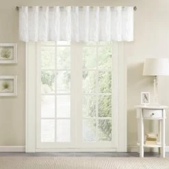 Flash Sale 😀 Madison Park Kida Sheer Embroidered Window Valance 🛒