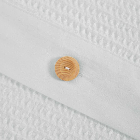Budget ๐ Madison Park Rianon White Cotton Waffle Weave Duvet Cover Set ๐งจ 6 Budget ๐ Madison Park Rianon White Cotton Waffle Weave Duvet Cover Set ๐งจ - Image 4