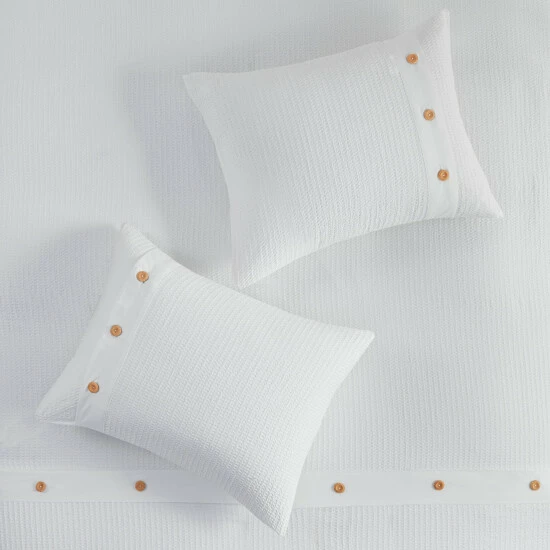 Budget ๐ Madison Park Rianon White Cotton Waffle Weave Duvet Cover Set ๐งจ 7 Budget ๐ Madison Park Rianon White Cotton Waffle Weave Duvet Cover Set ๐งจ - Image 5
