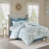 Promo ⭐ Madison Park Loleta Cotton 8-piece Reversible Comforter Set Blush 🎁 -Madison Park Sales unnamed file 3095