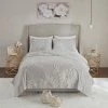 Buy 🤩 Madison Park Pansy Grey/ White Tufted Cotton Chenille Floral Coverlet Set ✨ -Madison Park Sales unnamed file 3108