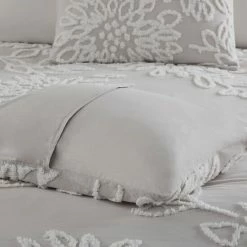 Buy 🤩 Madison Park Pansy Grey/ White Tufted Cotton Chenille Floral Coverlet Set ✨ -Madison Park Sales unnamed file 3116