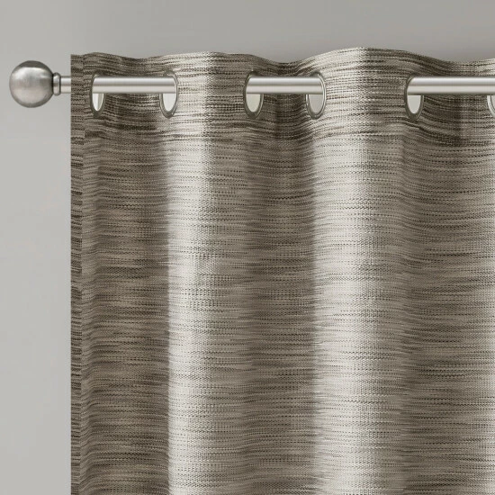 Brand new 👍 Madison Park Quinn Yarn Dyed Texture Grommet Top Single Curtain Panel Mocha ✔️ 11 Brand new 👍 Madison Park Quinn Yarn Dyed Texture Grommet Top Single Curtain Panel Mocha ✔️ - Image 9