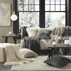 Wholesale 🤩 Madison Park Adelaide Premium Luxury Faux Fur Square Throw Pillow Natural 😀 -Madison Park Sales unnamed file 314