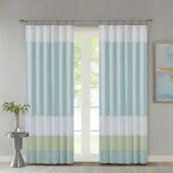 Best Pirce 🎁 Madison Park Chester Polyoni Pintuck Curtain Panel Green 🧨 -Madison Park Sales unnamed file 3151