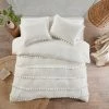 Flash Sale 👏 Madison Park Tracie Pom Pom Cotton Duvet Cover Set Ivory 💯 -Madison Park Sales unnamed file 3156