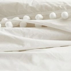 Flash Sale 👏 Madison Park Tracie Pom Pom Cotton Duvet Cover Set Ivory 💯 -Madison Park Sales unnamed file 3161