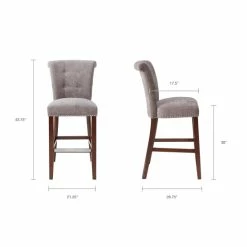 Buy 🎁 Madison Park Weldon Grey 30-Inch Bar Stool 🛒 -Madison Park Sales unnamed file 3191