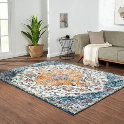 Cheapest ๐คฉ Madison Park Kenneth Boho Medallion Woven Area Rug โจ