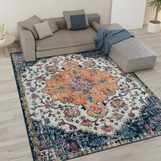Cheapest ๐คฉ Madison Park Kenneth Boho Medallion Woven Area Rug โจ 4 Cheapest ๐คฉ Madison Park Kenneth Boho Medallion Woven Area Rug โจ - Image 2