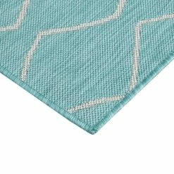 Cheap 🔥 Madison Park Cove Aqua/ White Moroccan Tile Indoor/Outdoor Rug ✔️ -Madison Park Sales unnamed file 3324