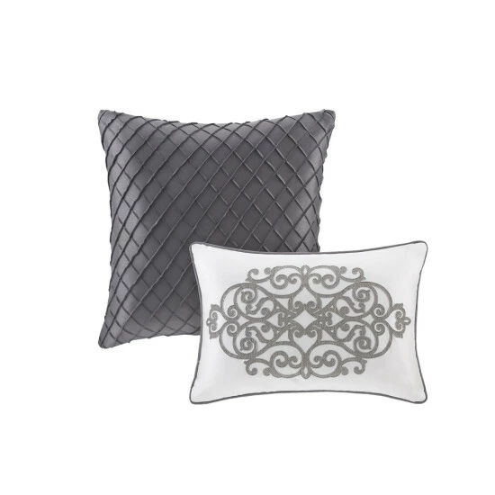 Best Sale ✨ Madison Park Anouk Silver Abstract 12 Piece Comforter Set ✔️ 5 Best Sale ✨ Madison Park Anouk Silver Abstract 12 Piece Comforter Set ✔️ - Image 3