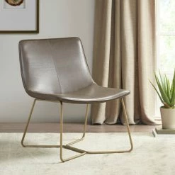 Top 10 🌟 Madison Park Hawkins Brown/ Gold Accent Chair 🥰