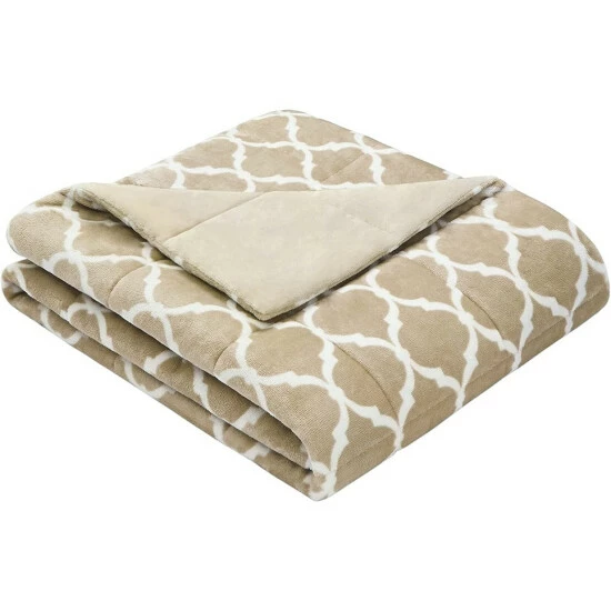 Budget 🥰 Madison Park Ogee Lightweight Oversize Ultra Soft 60x70 Throw Blanket Beige ❤️ 5 Budget 🥰 Madison Park Ogee Lightweight Oversize Ultra Soft 60x70 Throw Blanket Beige ❤️ - Image 3