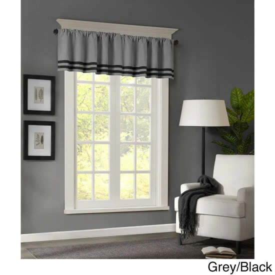Best reviews of ๐ Madison Park Meyers Microsuede Striped Window Valance Grey / Black ๐ 4 Best reviews of ๐ Madison Park Meyers Microsuede Striped Window Valance Grey / Black ๐ - Image 2