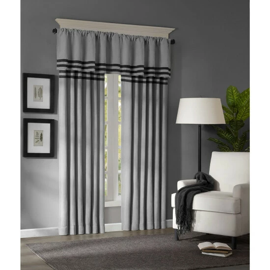 Best reviews of ๐ Madison Park Meyers Microsuede Striped Window Valance Grey / Black ๐ 5 Best reviews of ๐ Madison Park Meyers Microsuede Striped Window Valance Grey / Black ๐ - Image 3