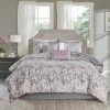 New 🌟 Madison Park Lira Printed Paisley 7 Piece Comforter Set Blue 🎉 -Madison Park Sales unnamed file 3489