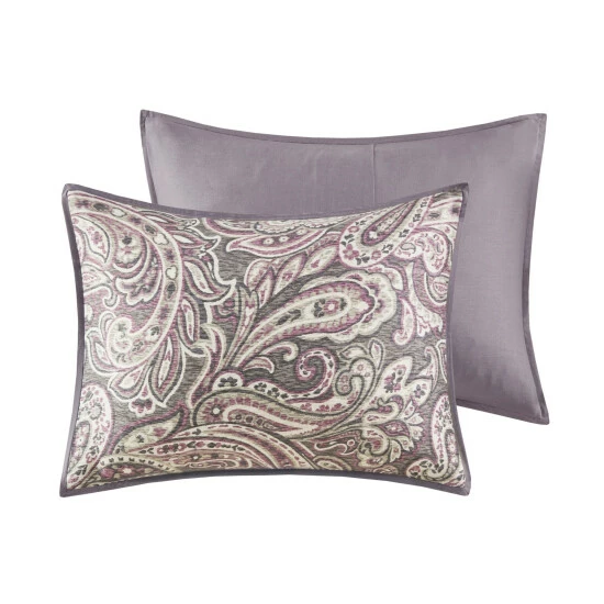 New π Madison Park Lira Printed Paisley 7 Piece Comforter Set Blue π 11 New π Madison Park Lira Printed Paisley 7 Piece Comforter Set Blue π - Image 9