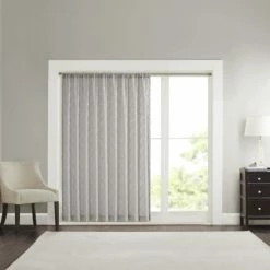 Brand new 🎁 Madison Park Iris Embroidered Diamond Sheer Wide Width Curtain Panel - 100 X 84 White / Grey 👏