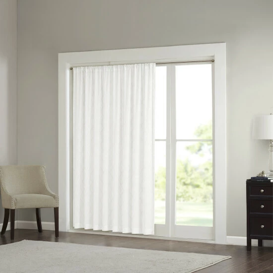 Brand new ๐ Madison Park Iris Embroidered Diamond Sheer Wide Width Curtain Panel - 100 X 84 White / Grey ๐ 8 Brand new ๐ Madison Park Iris Embroidered Diamond Sheer Wide Width Curtain Panel - 100 X 84 White / Grey ๐ - Image 6