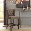 Best deal 💯 Madison Park Lydia Taupe Tufted Wing Counter Stool 🎉 -Madison Park Sales unnamed file 3577