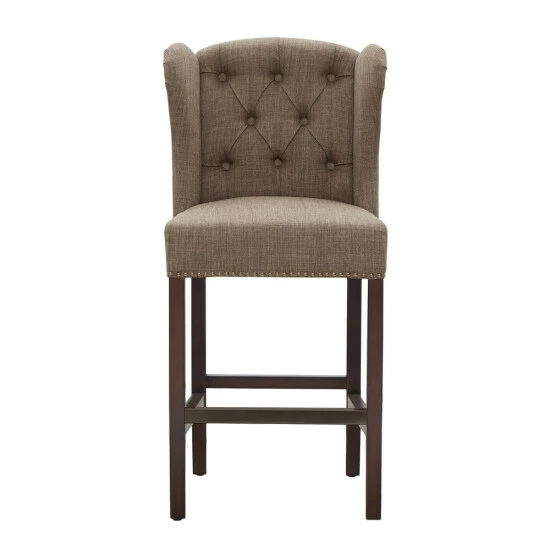 Best deal 💯 Madison Park Lydia Taupe Tufted Wing Counter Stool 🎉 5 Best deal 💯 Madison Park Lydia Taupe Tufted Wing Counter Stool 🎉 - Image 3