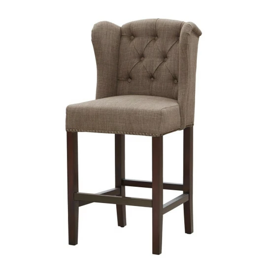 Best deal 💯 Madison Park Lydia Taupe Tufted Wing Counter Stool 🎉 6 Best deal 💯 Madison Park Lydia Taupe Tufted Wing Counter Stool 🎉 - Image 4