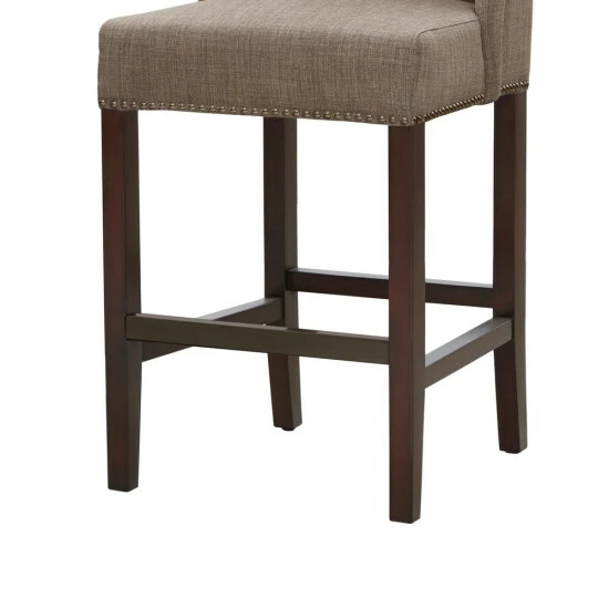 Best deal 💯 Madison Park Lydia Taupe Tufted Wing Counter Stool 🎉 8 Best deal 💯 Madison Park Lydia Taupe Tufted Wing Counter Stool 🎉 - Image 6