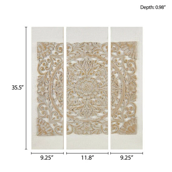 Best deal 🌟 Madison Park Mandala 3D Embellished Canvas 3 Piece Set 😉 12 Best deal 🌟 Madison Park Mandala 3D Embellished Canvas 3 Piece Set 😉 - Image 10