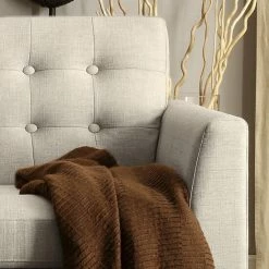 New 🎁 Madison Park Madison Furniture Estrella Multicolor Tufted Square Arm Loveseat 33 Inches Wide Grey ✔️ -Madison Park Sales unnamed file 3613