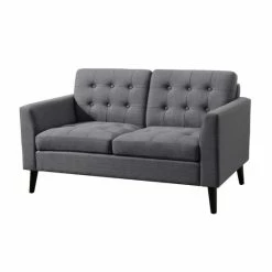 New 🎁 Madison Park Madison Furniture Estrella Multicolor Tufted Square Arm Loveseat 33 Inches Wide Grey ✔️ -Madison Park Sales unnamed file 3617