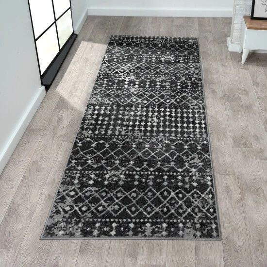Cheapest 🌟 Madison Park Reese Moroccan Global Woven Area Rug Blue/cream 🎉 6 Cheapest 🌟 Madison Park Reese Moroccan Global Woven Area Rug Blue/cream 🎉 - Image 4